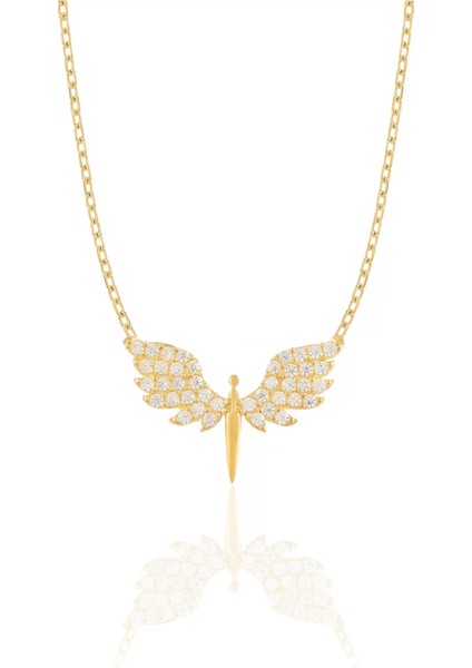 925 Ayar Gümüş Mini Mikail'in Kanadı Kolye modelleri