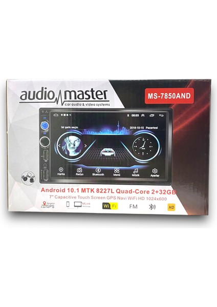 Audio Master Audiomaster MS-7850 Android Double Teyp