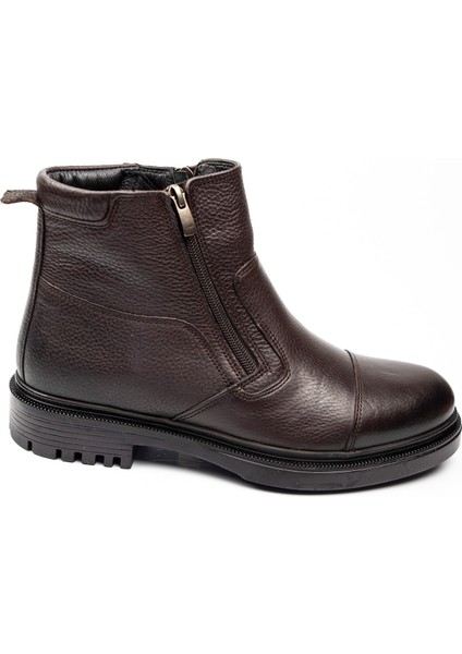 25992 Içi Kürklü Kahverengi Deri Erkek Bot fiyatları