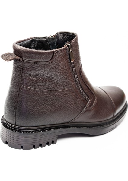 25992 Içi Kürklü Kahverengi Deri Erkek Bot fırsatları