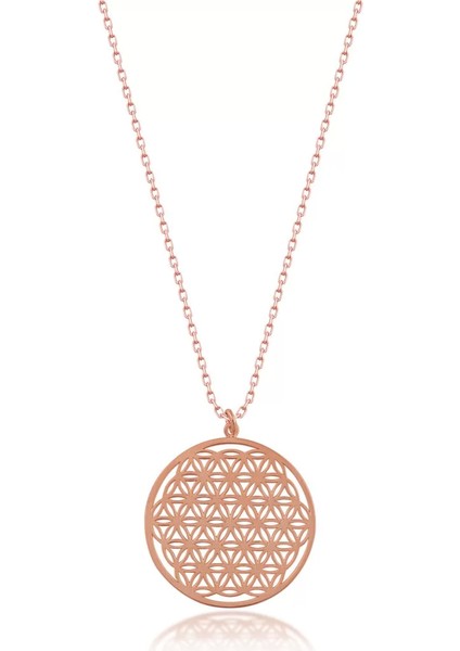 925 Ayar Gümüş Yaşam Çiçeği Kolye fiyatları