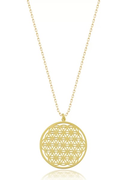 925 Ayar Gümüş Yaşam Çiçeği Kolye modelleri