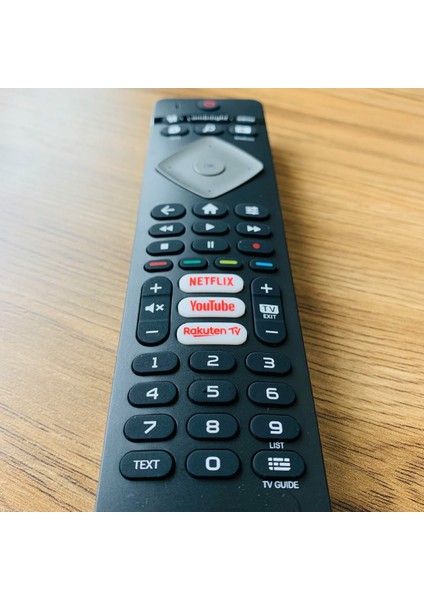 Philips Ambilight Tv Kumandası Tüm Modeller Için Phılıps Ambılıght Netflıx Rakuten Tv Tuşlu 43PUS6504/62 49PUS7101 PUS8507 55PUS7304 50PUS6704 LED Tv Kumandası modelleri
