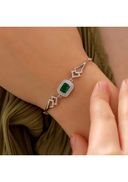 925 Ayar Zirkon Taşlı Gümüş Bileklik Silver fiyatları