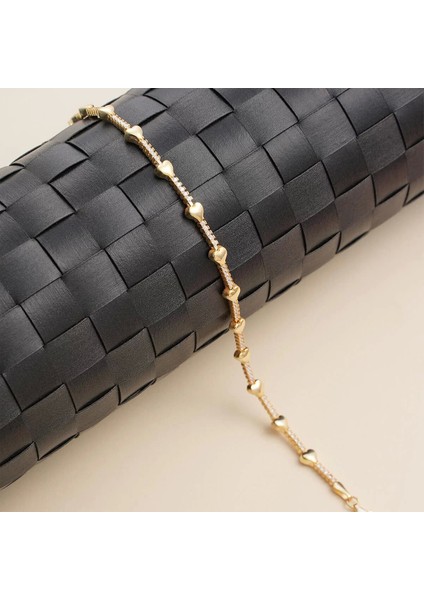 925 Ayar Gümüş Kalpli Suyolu Bileklik Altın Kaplama modelleri