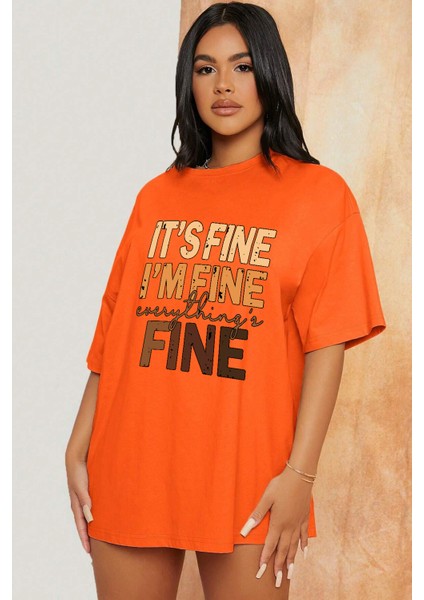 Only Trendwear Fine Baskılı T-Shirt