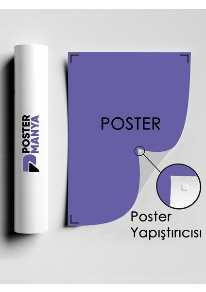 Van Gogh Poster Seti - 3 Adet Çerçevesiz Sanatsal Poster, Dikey Duvar Posteri Seti