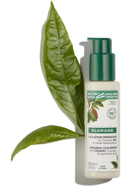 Organik Cupuaçu Özü ve Hyalunorik Asit Içeren Saç Onarıcı Cica Serum 100 ml