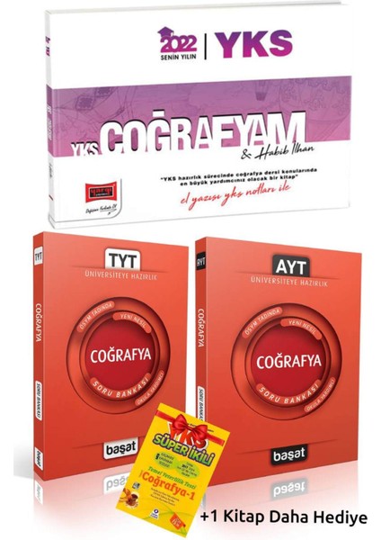 Yargı Yky Coğrafyam Konu+Başat TYT Coğrafya Soru B+AYT Coğrafya Soru B+Coğrafya Süper Ikili