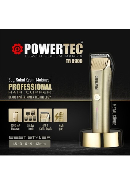 TR-9900 Saç Sakal Kesim Makinası