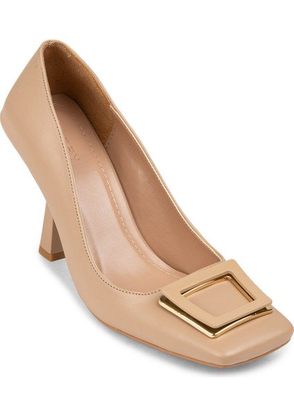 Bej Rengi Topuklu Kadın Ayakkabı - CN106ZBEJM01 fırsatları