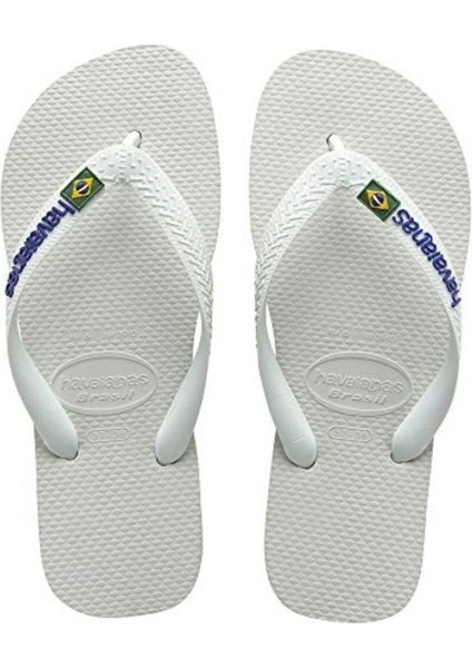 Top Brasil Çocuk Unisex Beyaz Terlik 0001