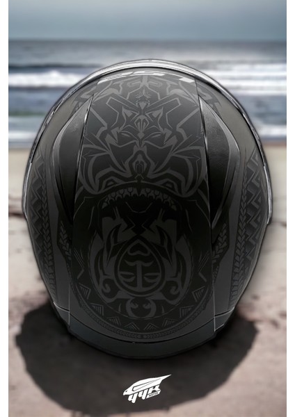 Rapıd Takaroa Mat Siyah Kask modelleri