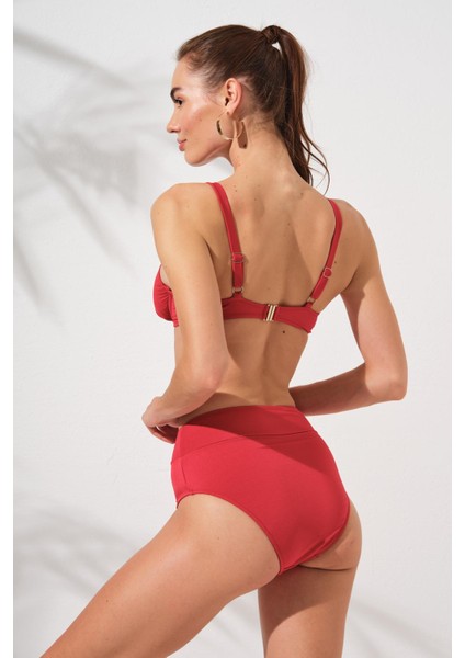 Herve Toparlayıcı Balenli Bikini Kırmızı 231230 fiyatları