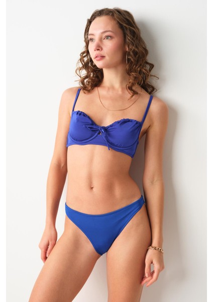 Gia Balenli Balkonet Bikini Tek Üst Saks 239102 modelleri