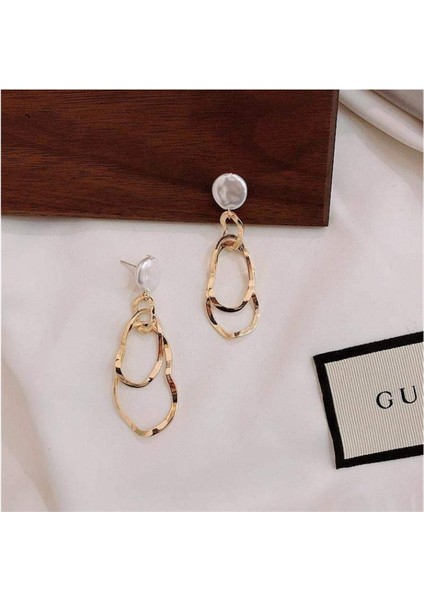 Geometrik Incili Kadın Küpe (Yurt Dışından) modelleri