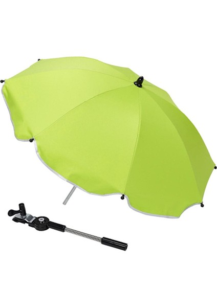 Bebek Arabası Pram Puset Arabası Uv Yağmur Dayanıklı Şemsiye Beyaz (Yurt Dışından)