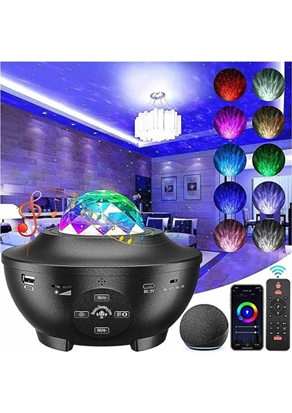 Bvoe Yıldız Projektör Led Galaksi Lambası (Yurt Dışından)