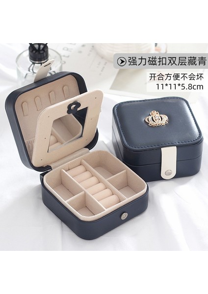 Juhui Store Mini Mücevher Kutusu Organizatör Ekranı Seyahat Mücevher Kutusu (Yurt Dışından)