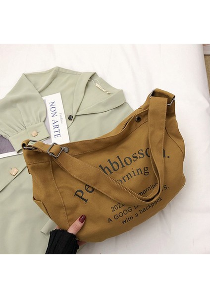 Store Kadın Kanvas Omuz Çantası (Yurt Dışından)