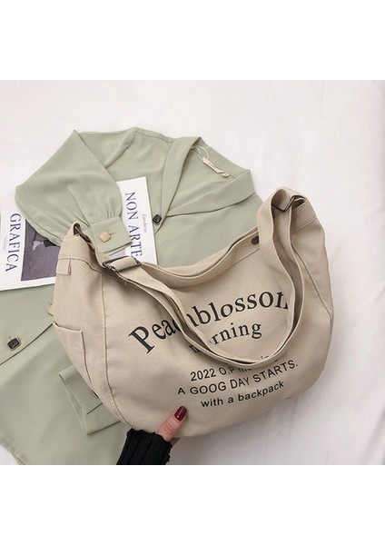 Store Kadın Kanvas Omuz Çantası (Yurt Dışından)