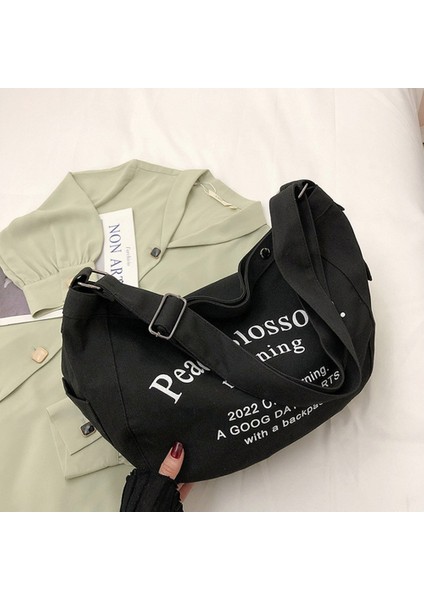 Store Kadın Kanvas Omuz Çantası (Yurt Dışından)