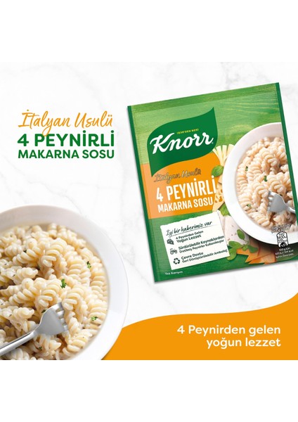 4 Peynirli Makarna Sosu 50 g x4 modelleri