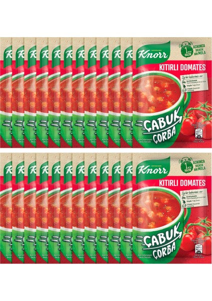 Çabuk Çorba Serisi Kıtırlı Domates Çorbası 22 g x24