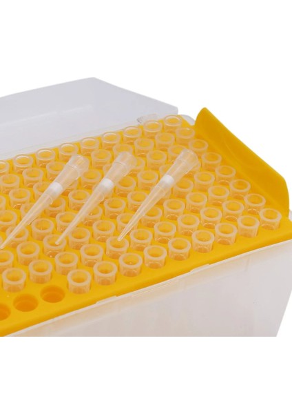 Filtreli Steril Pipet Ucu 100 ul - 96 Adetlik Paket - Şeffaf Kutulu