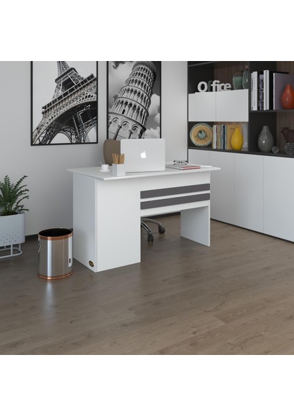 Kenzlife ofis masası kamikaze byz sağ 75*150*80 raflı dolap şeritli bilgisayar çalışma masası