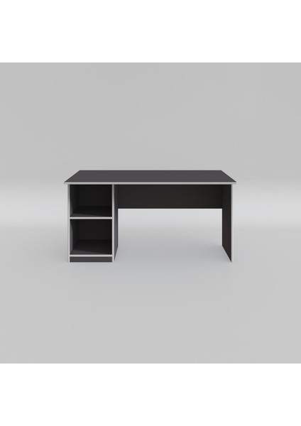 Kenzlife ofis masası yoko ono gri sol 75*140*60 raflı dolap eşkenar bilgisayar çalışma masası modelleri