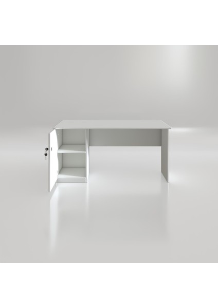 Kenzlife ofis masası yoko ono byz sol 75*170*60 kilitli kapaklı dolap eşkenar bilgisayar çalışma masası modelleri