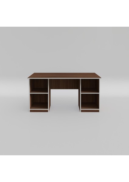 Kenzlife ofis masası kuma kengo cvz 75*160*60 raflı dolap çiftli eşkenar bilgisayar çalışma masası modelleri