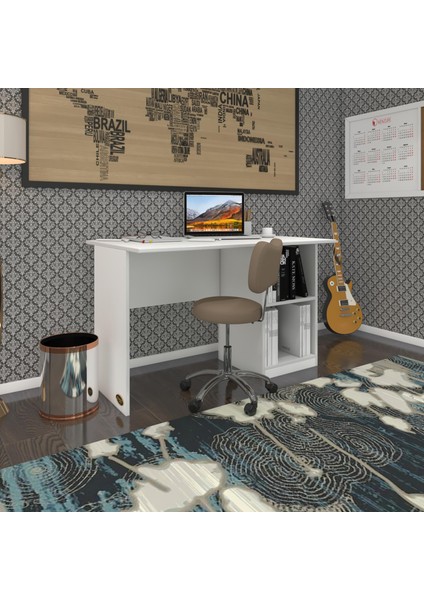 Kenzlife ofis masası miyamoto byz sağ 75*130*80 raflı dolap bilgisayar çalışma masası