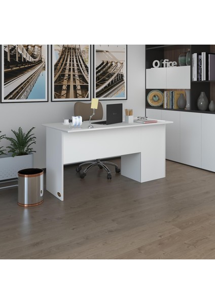 Kenzlife ofis masası miyamoto byz sol 75*160*80 kilitli kapaklı dolap bilgisayar çalışma masası