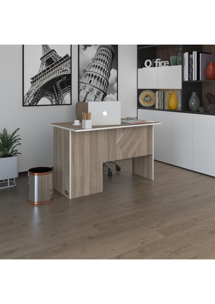 Kenzlife ofis masası yoko ono crd sağ 75*160*60 raflı dolap eşkenar bilgisayar çalışma masası