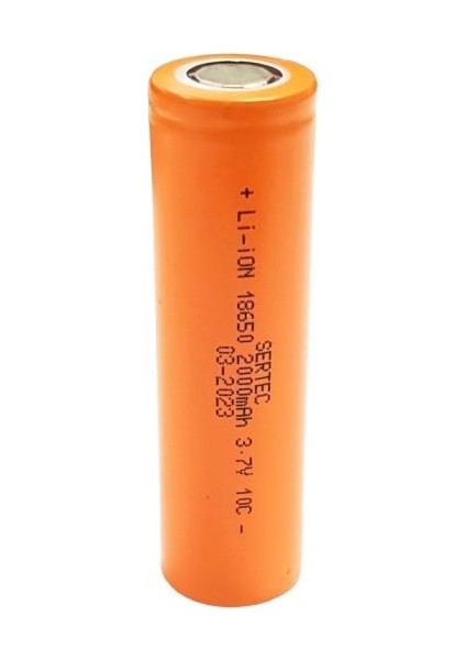 18650 3.7V 2000MAH 10C Lion Şarjlı Pil Başlıksız