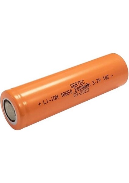 18650 3.7V 2000MAH 10C Lion Şarjlı Pil Başlıksız