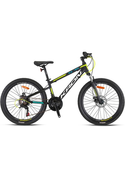 Xc 75 - 24" Mtb - 13' - 21 Vites - H.dısc - Mat Siyah-Neon Sarı/beyaz/mavi