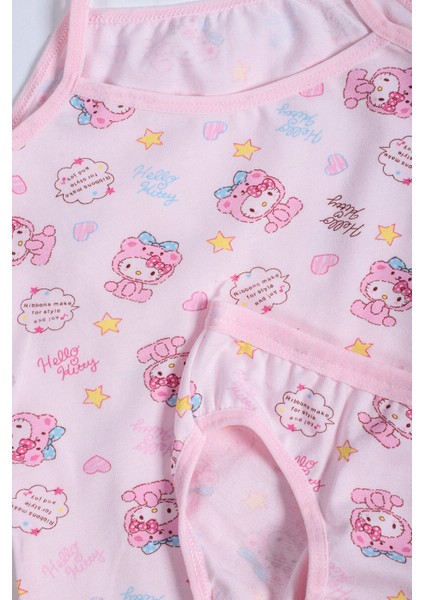 Kız Çocuk Ip Askılı Empirme Atlet-Külot Takım Esnek Neşeli fiyatları