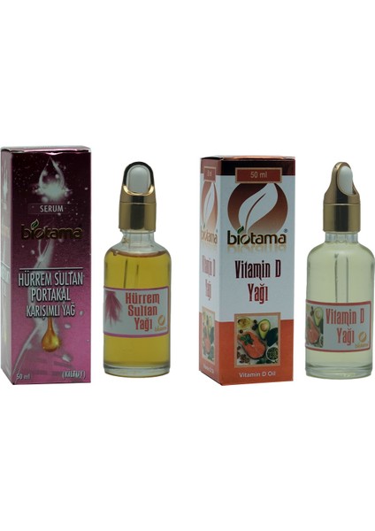 Hürrem Sultan Tüy Azaltıcı Serum&biotama Vitamin D Serum 50 ml