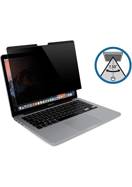 Macbook Air 13 M1 2021 A2337 Uyumlu Mıknatıslı Privacy Hayalet Ekran Koruyucu 13.3"