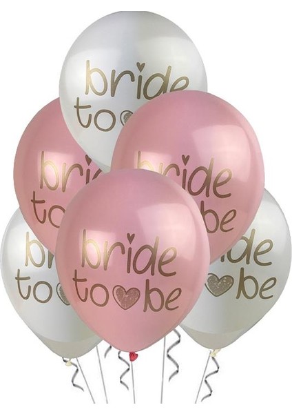 12 Inç Bride To Be Temalı Pastel Balon 10 Adet