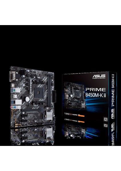 Prıme B450M-K Iı Ddr4 4400MHZ 1xvga 1xhdmı 1xdvı 1xm.2 USB 3.2 Matx Am4 (2. ve 1.nesil Işlemci Uyumlu)