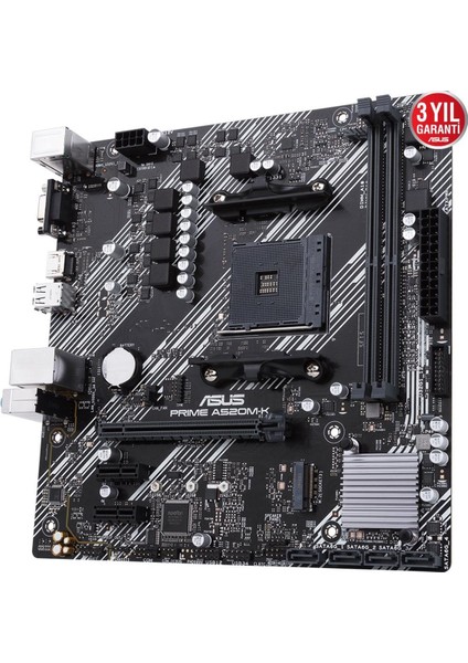 Prıme A520M-K Ddr4 4600MHZ 1xvga 1xhdmı 1xm.2 USB 3.2 Matx Am4