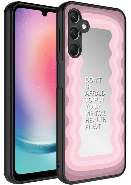 Samsung Galaxy A24 Aynalı Desenli Kapak Ayna
