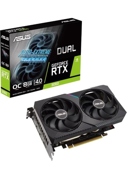 Geforce DUAL-RTX3060-O8G 8gb Gddr6 128BIT 1xhdmı 1xdp Ekran Kartı