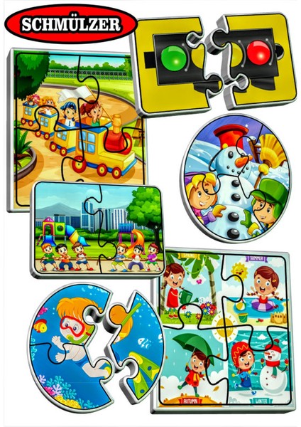 Baby Yapboz - Çocuk Puzzle - Magnetic - Eğitici Aktivite - Hediye 18 Pcs