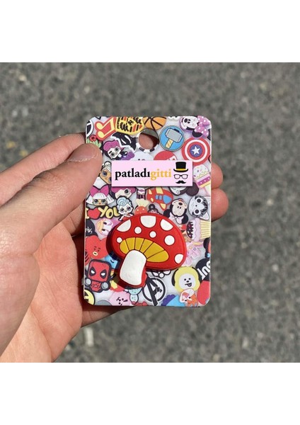 Mantar Tasarımlı Terlik Süsü