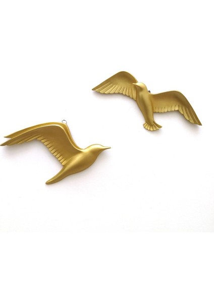 Dekoratif Ikili Martı Çifti Duvar Süsü Kuş Ev Dekoru